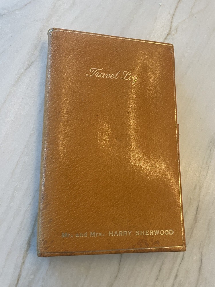 leather log book Sherwood Beverly Hills Cross England