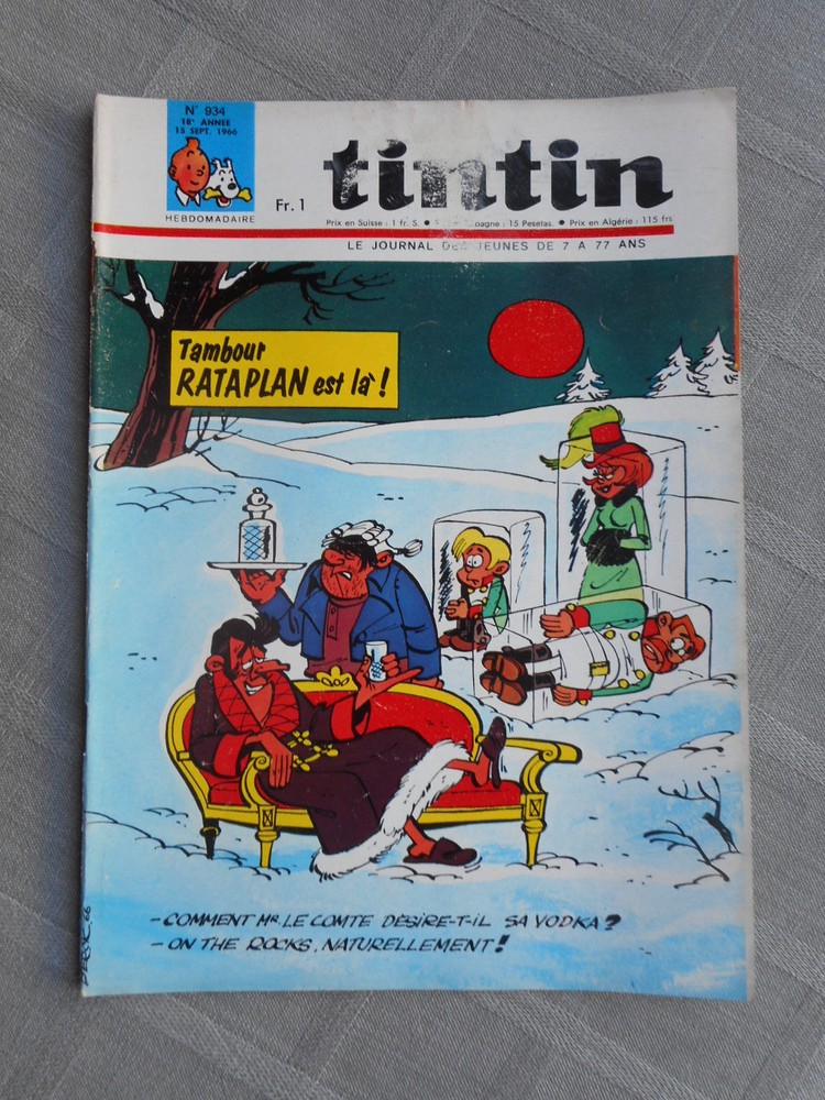 Hebdo Tintin 1St Series No. 934 Correct Condition