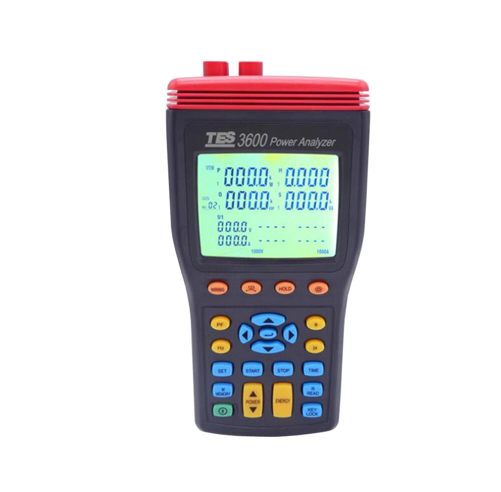TES-3600N 3-Phase Power Analyzer Tester Harmonics Power Quality Analyzer