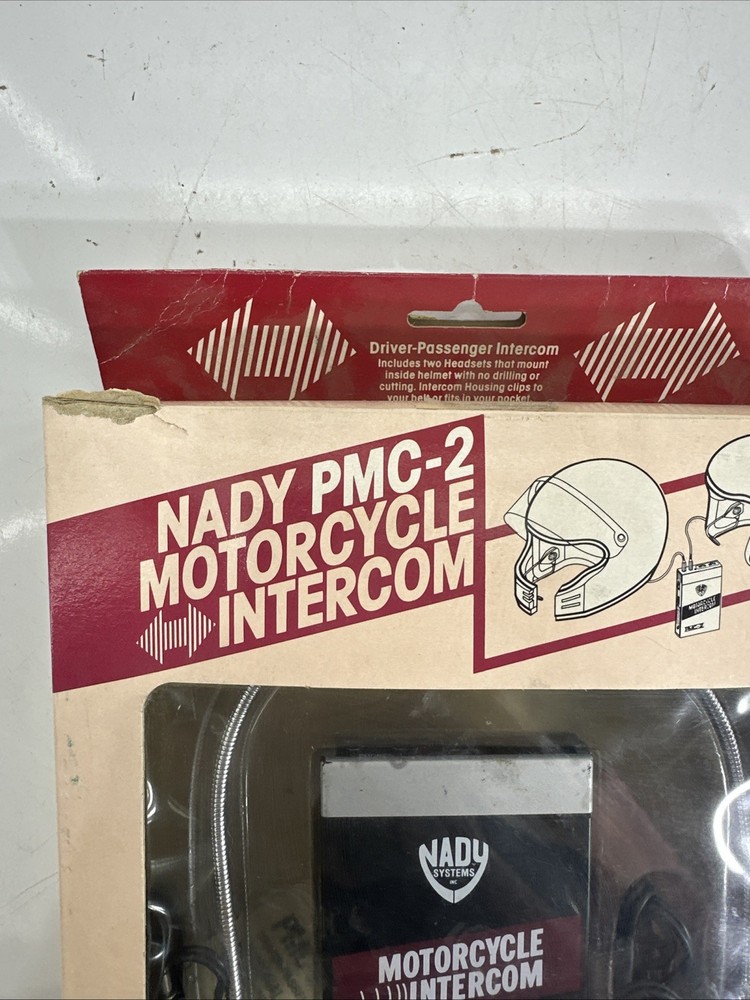 NADY PMC-2 Motorcycle Intercom Driver Passenger Mic Aux Cable - VINTAGE - READ