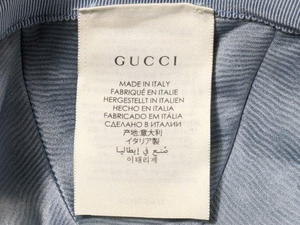 GUCCI Baseball Cap Hat GG Glitter White Monogram