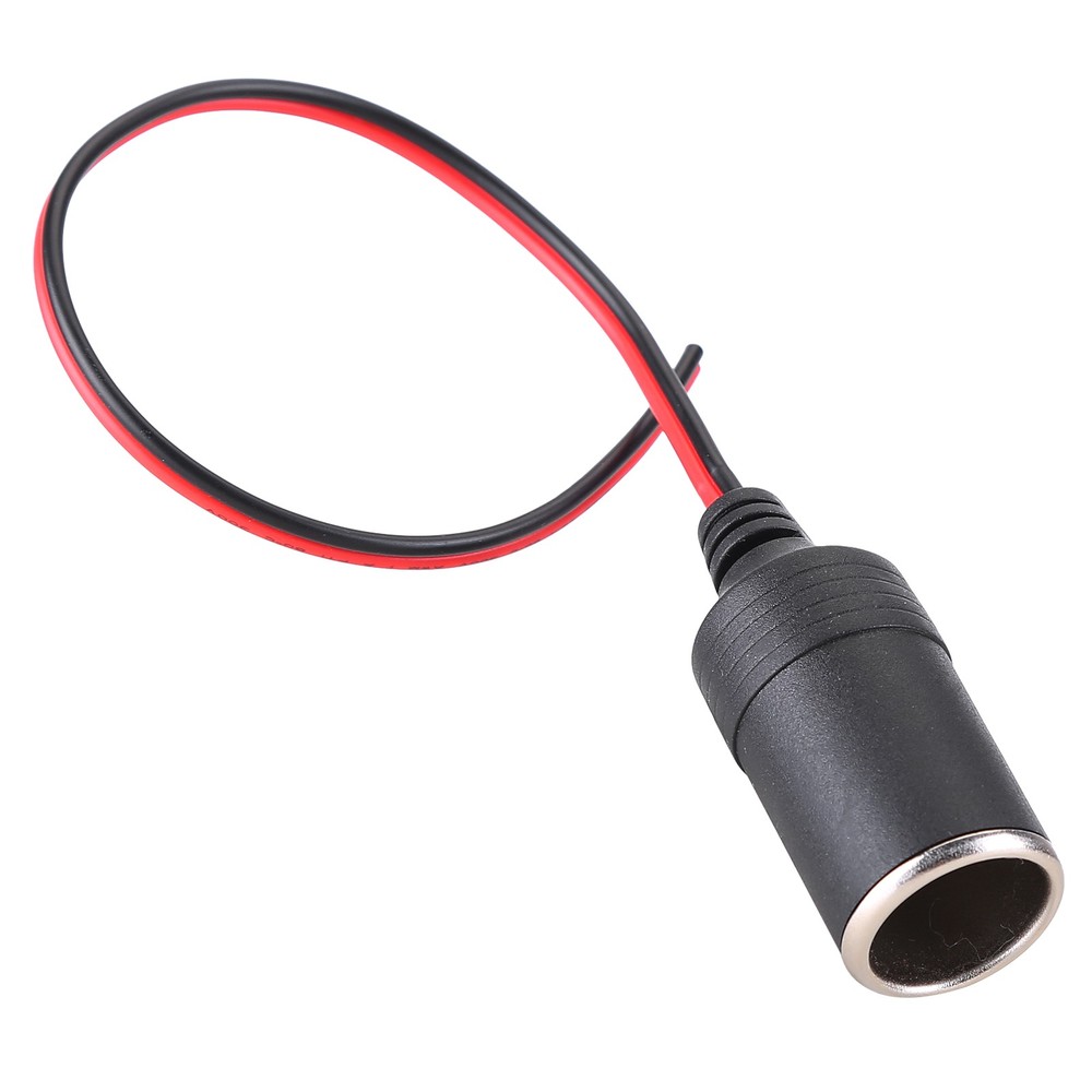 2PCS Car Cigarette Lighter Charger Adapter Cable Female Socket Plug Connector