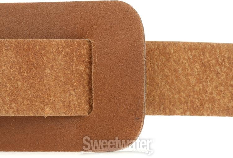 Levy's M26PD-WHT_BLK Top Grain Leather Guitar Strap - Panda
