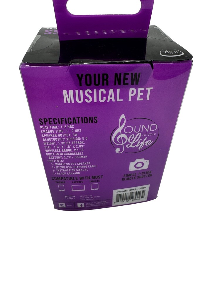 Bluetooth Mini Pet Speaker Paul The Panda USB Charge