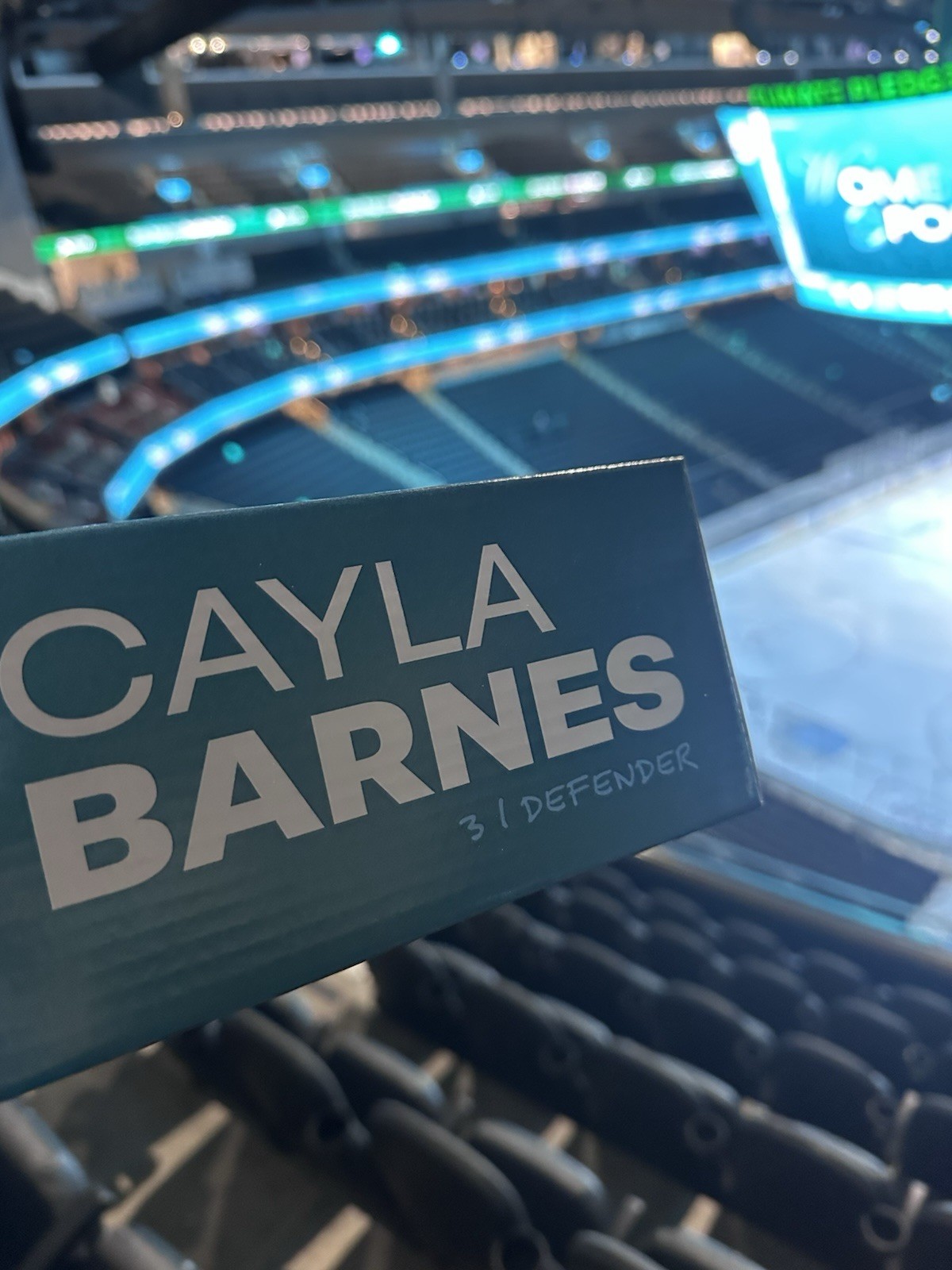2026 Cayla Barnes Bobblehead Seattle Torrent Hockey PWHL SGA & Luggage Tag