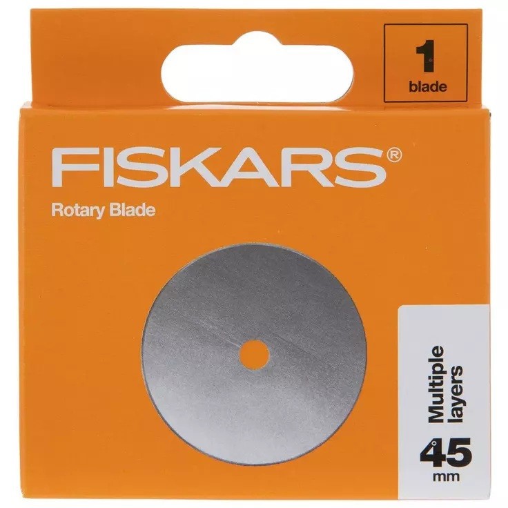 Fiskars 45mm Replacement Rotary Blade ~ 1 Pack ~ Cuts Multiple Layers #195310