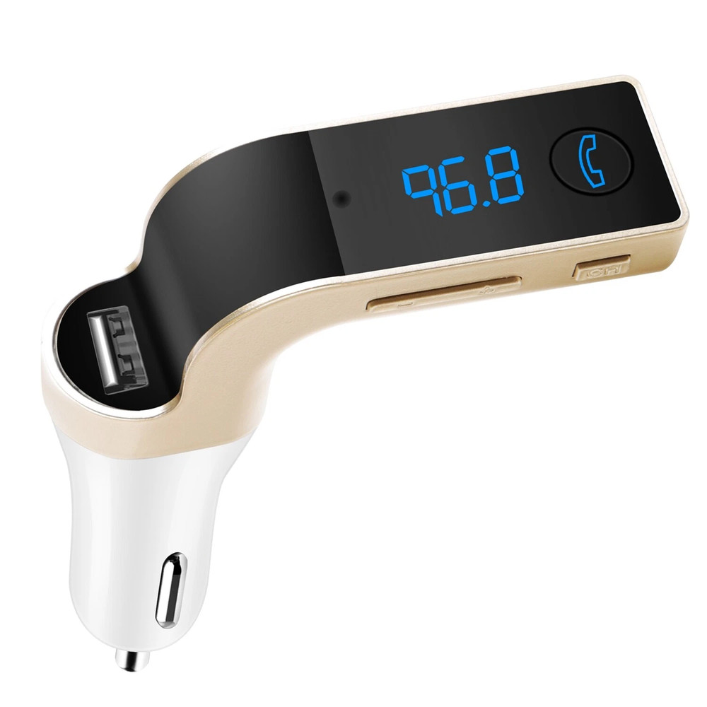 Car FM Transmitter Wireless Hands-free LED MP3 Player Radio Adapter USB Charger