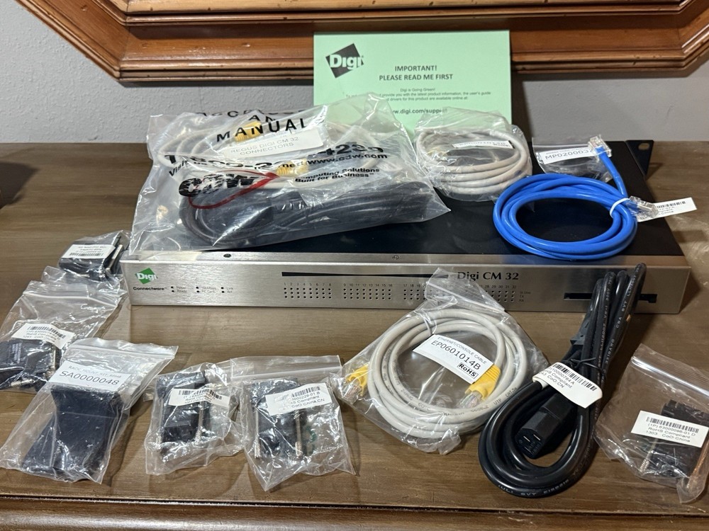 Digi CM 32 Connectware 32-Port Terminal Server Console –Tested And Powered On