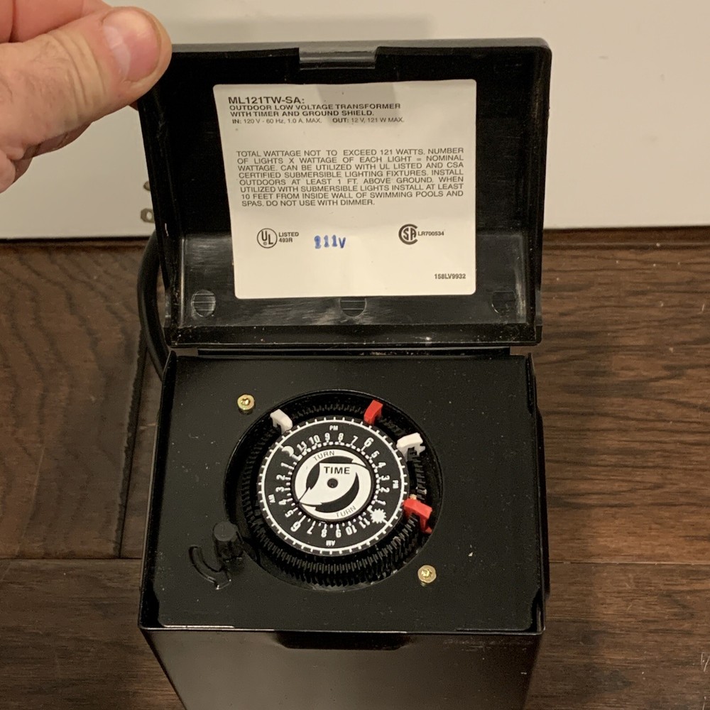 Intermatic ML121TW-SA Outdoor Low Voltage Transformer & Timer With Instructions