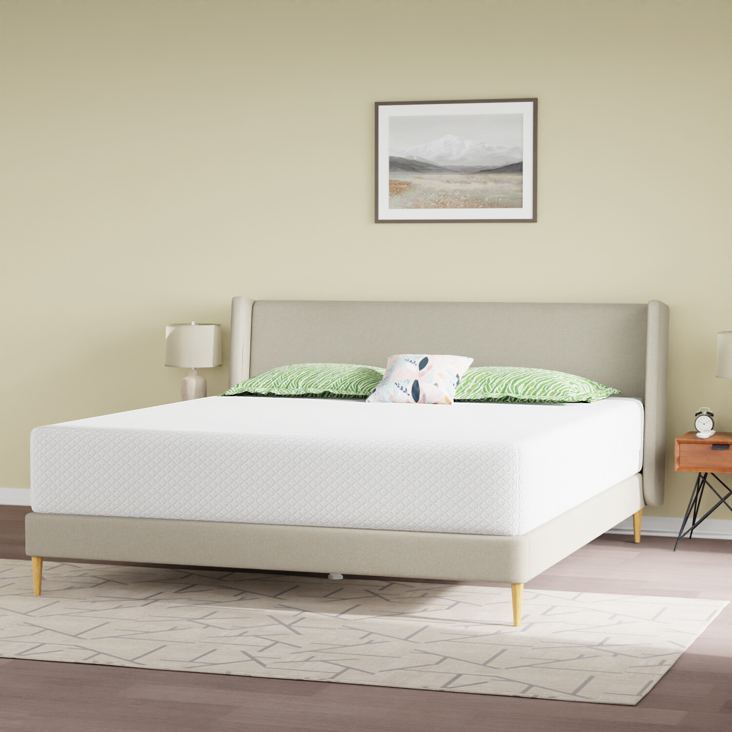 Gel Memory Foam Mattress Medium-Firm for Pressure Relief Twin XL/California King