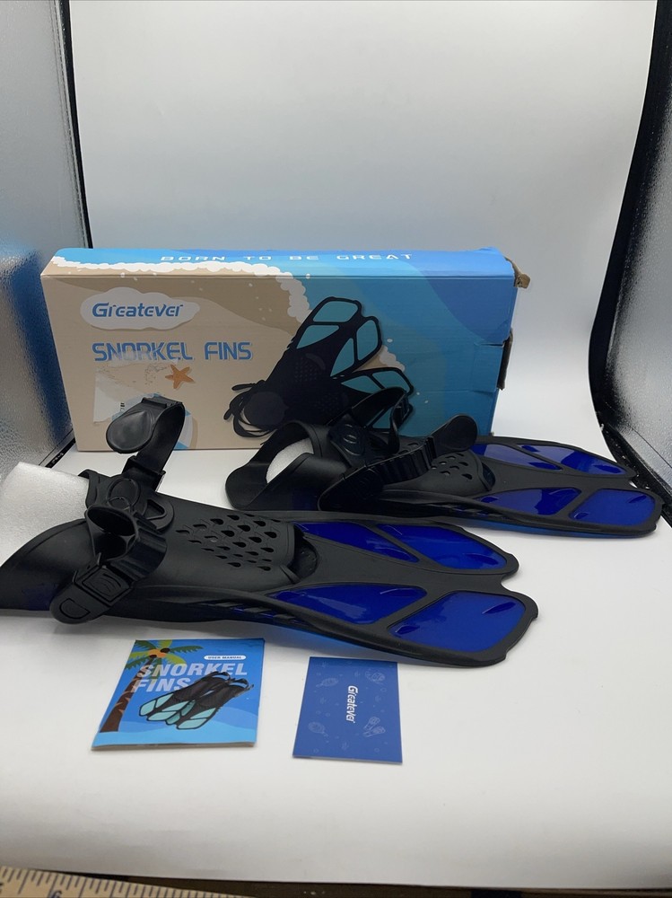 Greatever Snorkel Fins - Black Size Small Open Box