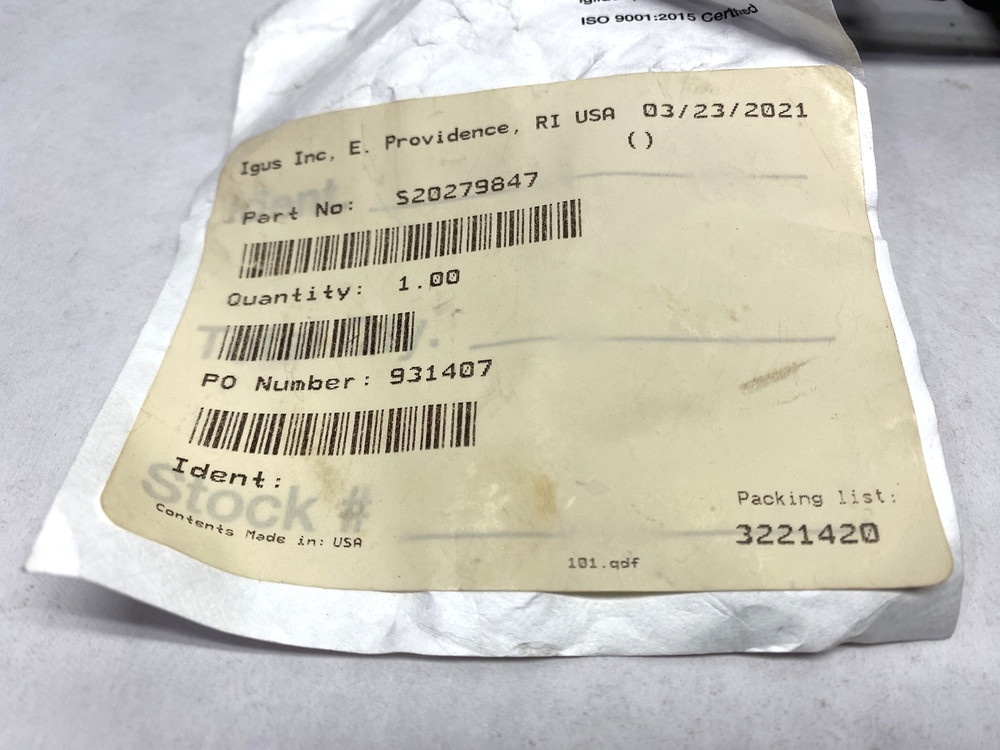 Igus S20279847 E-Chain Assembly 26" Overall Length
