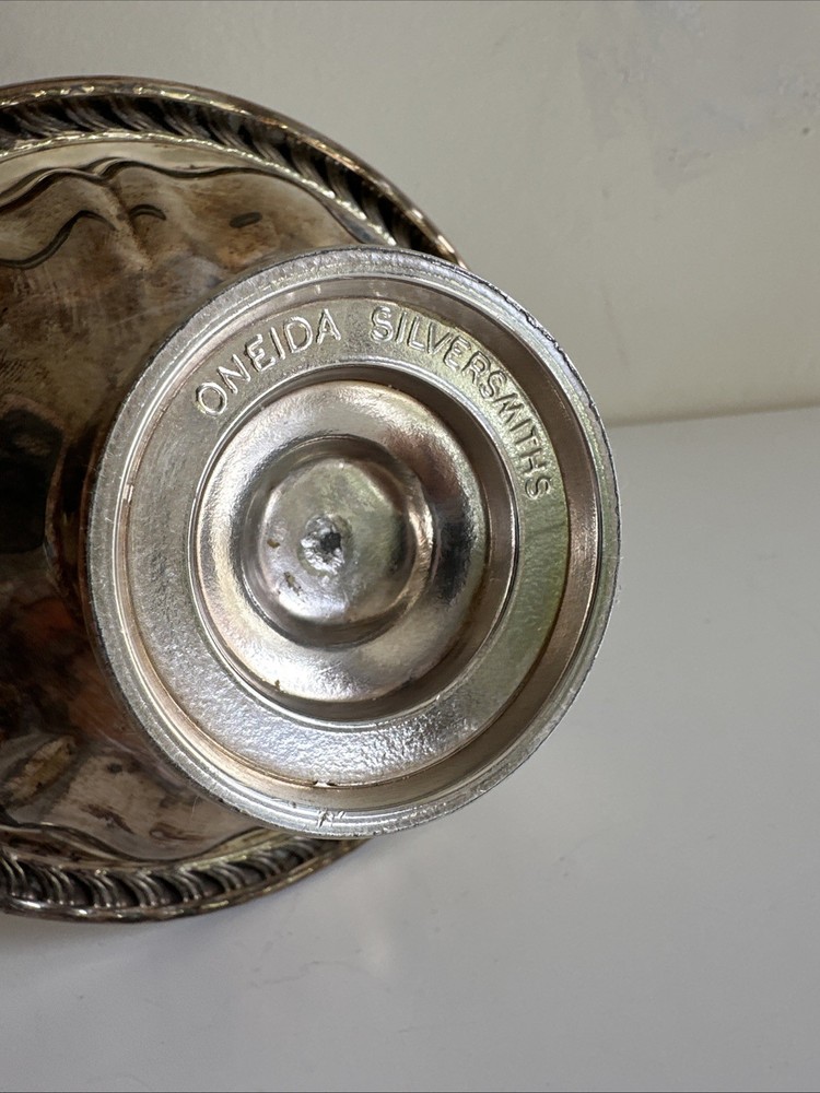 Oneida Silverplate Pedestal Dish Bowl Vintage