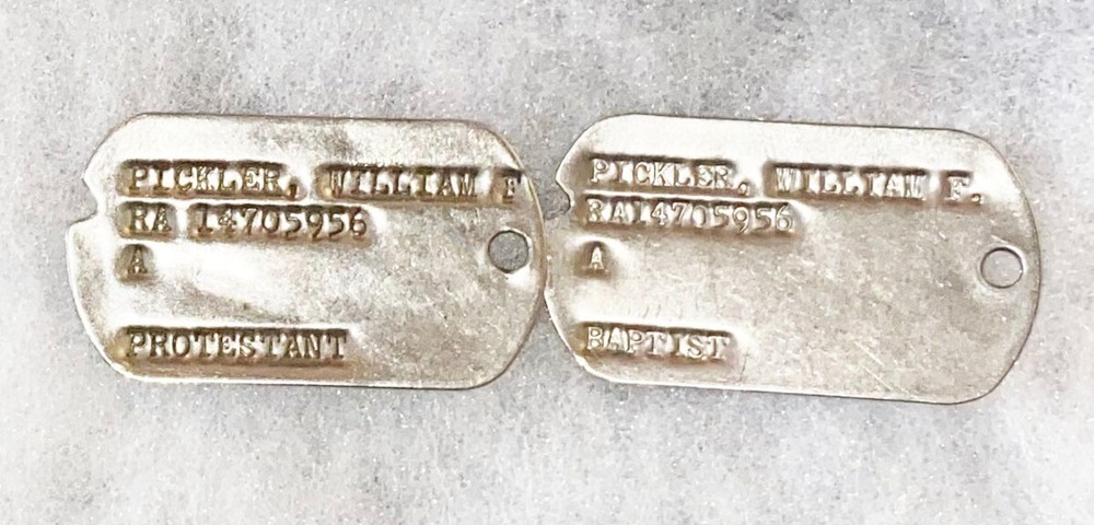 William Pickler Dog Tag Set