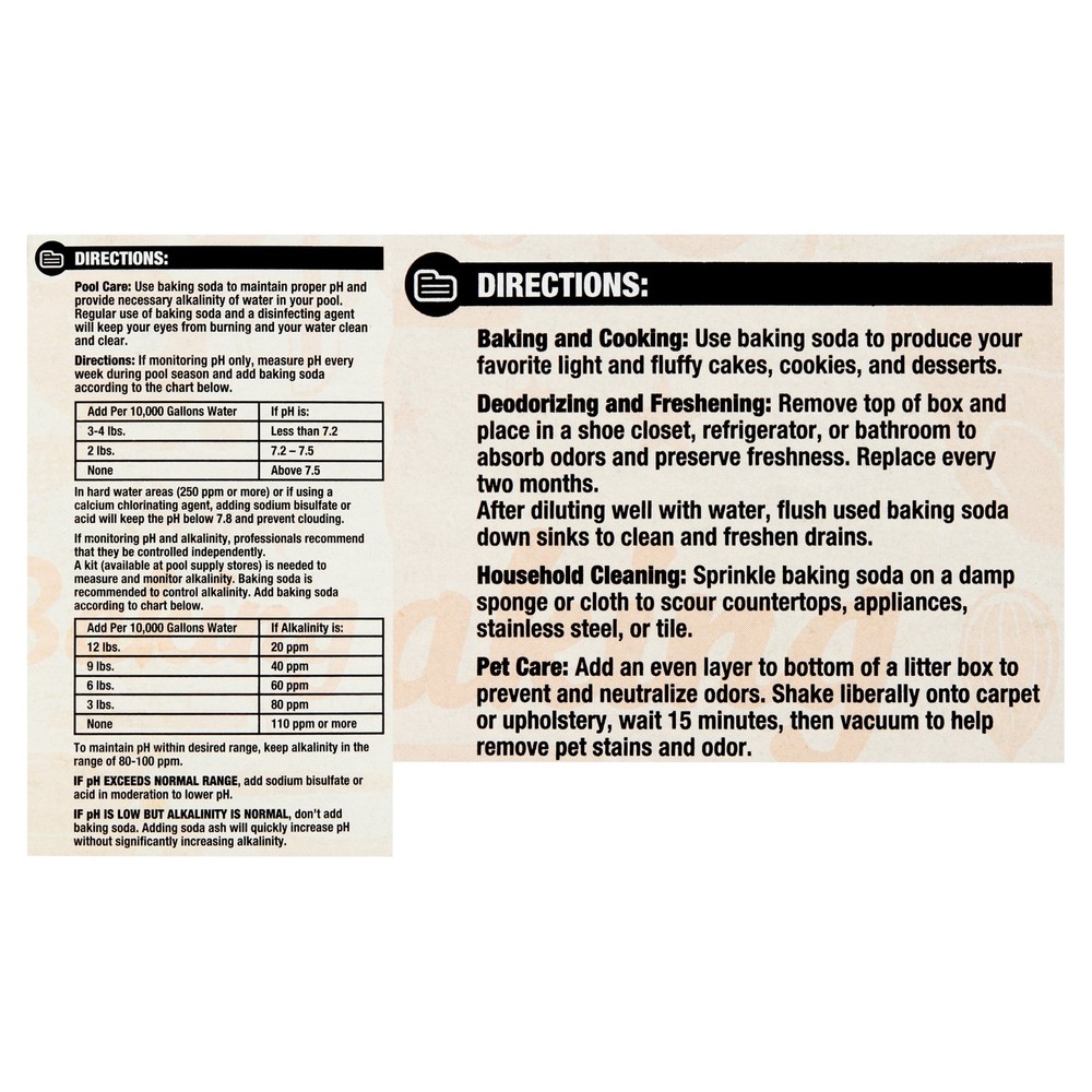 (6 pack) Great Value Baking Soda, 4 lb