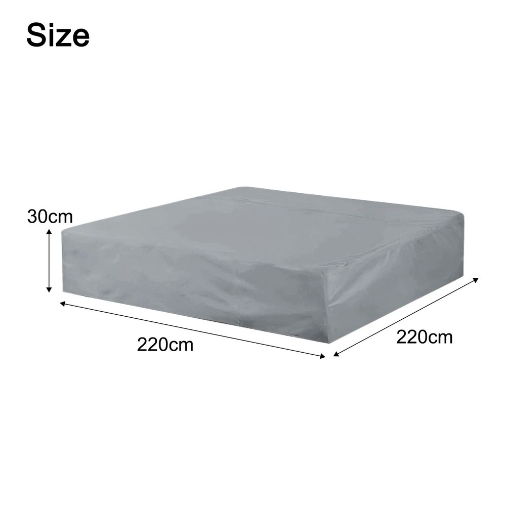 Square Spa Cover Cap Robust Waterproofing Solution with Dust Protection