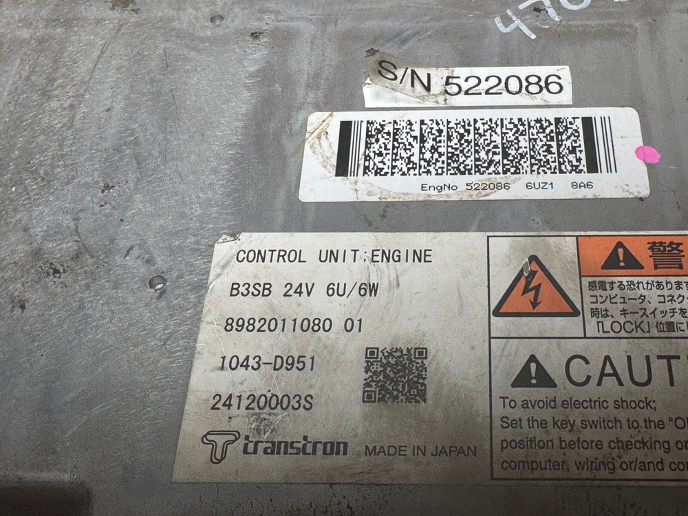 Isuzu ECM ECU 8982284550 OEM Engine Control Module Diesel Computer Unit 6UZ1