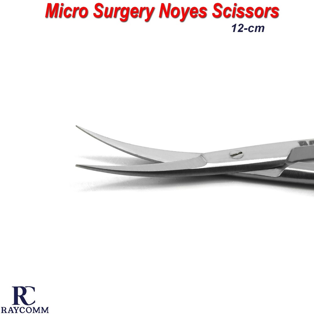 Surgical Micro Ophthalmic Spring Noyes Scissors Curved Ophthalmology Instruments