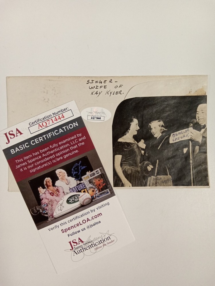 Georgia Carrol Signed Autograph Cachet JSA #