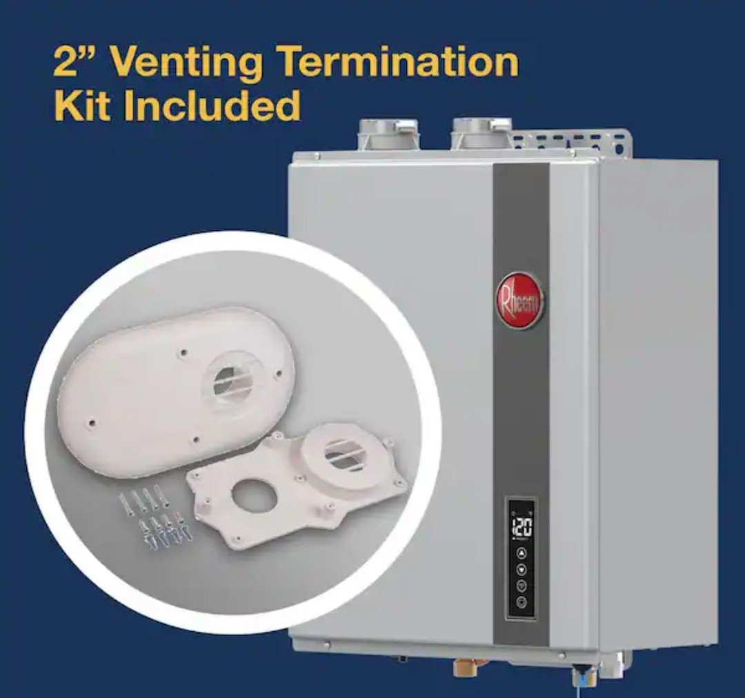 Rheem Tankless Water Heater Natural Gas Indoor 9.0 GPM SMART WIFI ECOH180DVELN-3