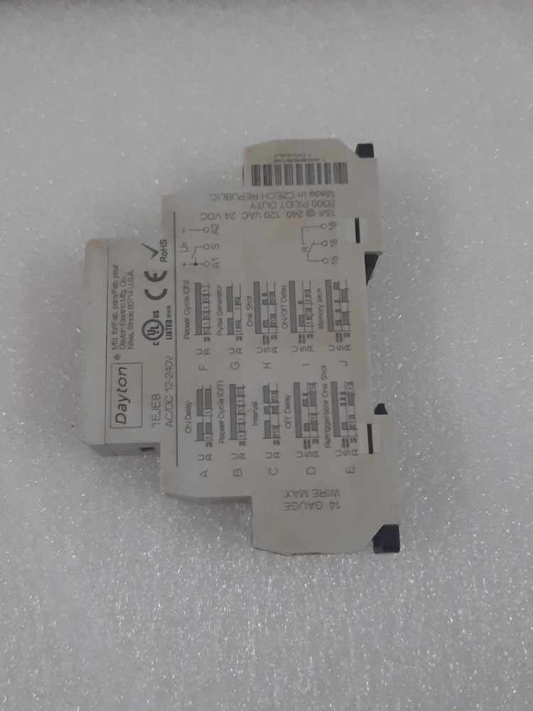 Dayton 1EJE8 Timer AC/DC 12-240V