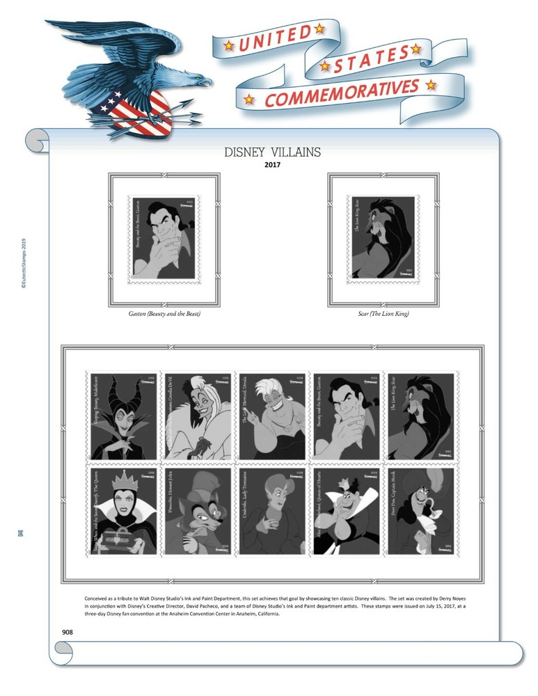 2017 U.S. Commemorative Singles COMPLETE Supplement (White Ace Alternative)