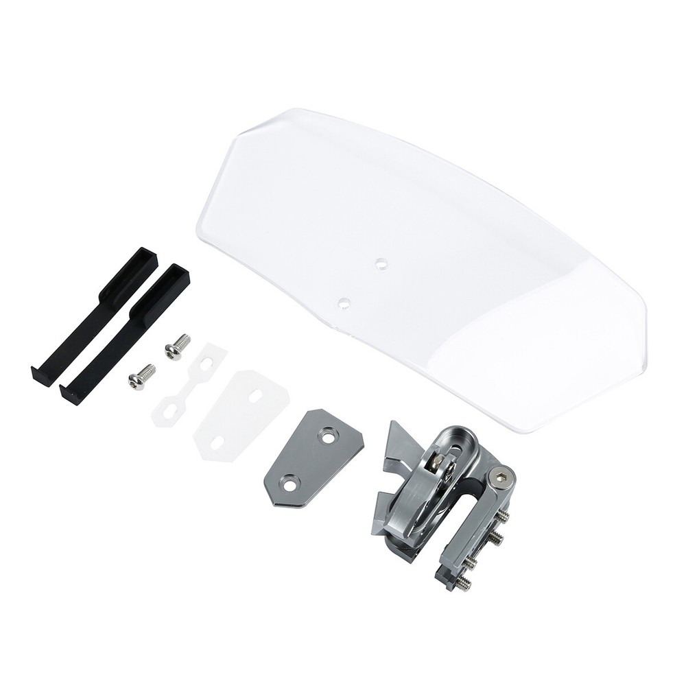 Adjustable Clip On Windshield Extension Spoiler Wind Deflector Fit For Motor