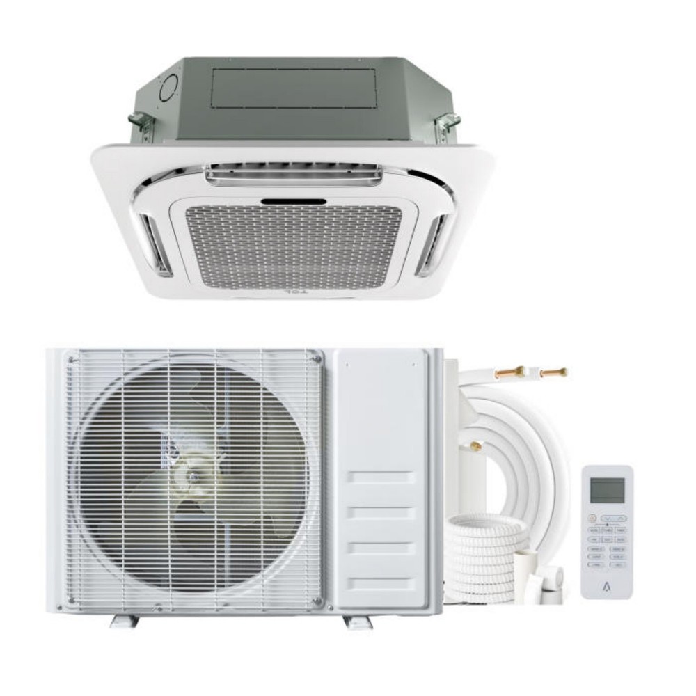 12000 BTU Ceiling Cassette Mini Split Central Air Conditioner Cooling & Heating