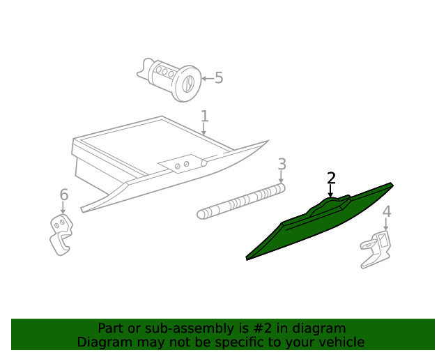 Genuine GM Compartment Door 25771236