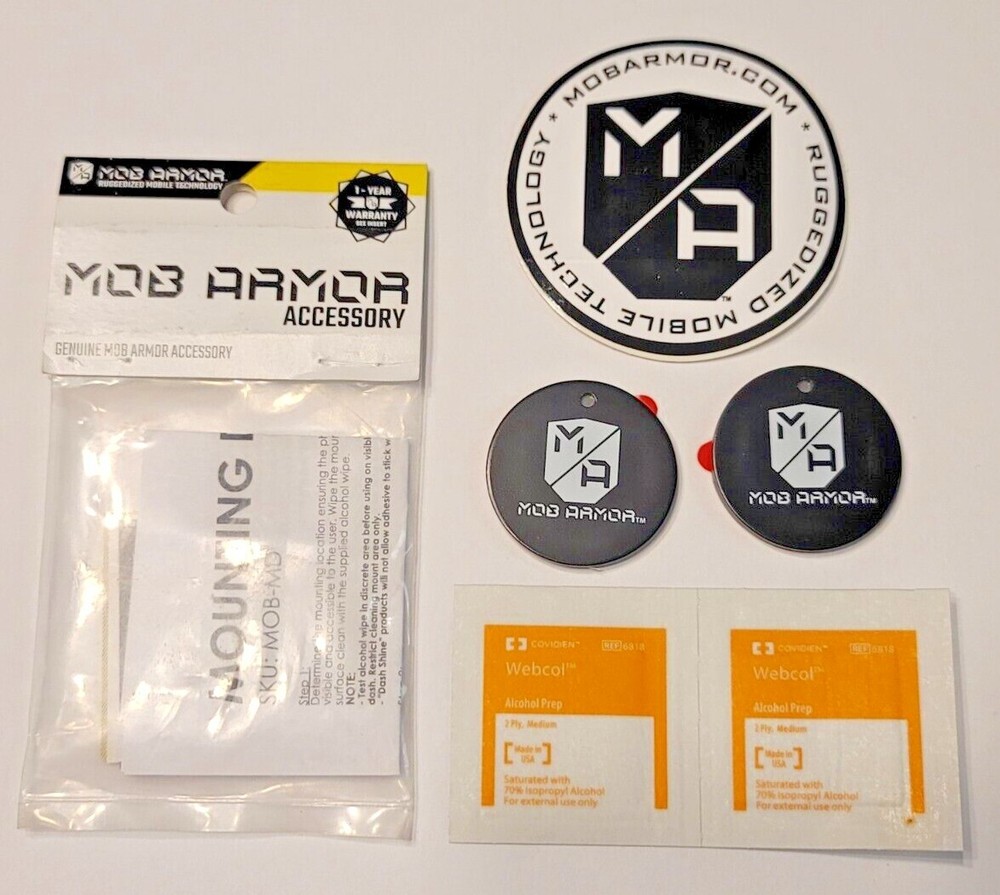 2 pack, Mob Armor Mobnetic Replacement 38mm Mounting Plates #MOB-MD