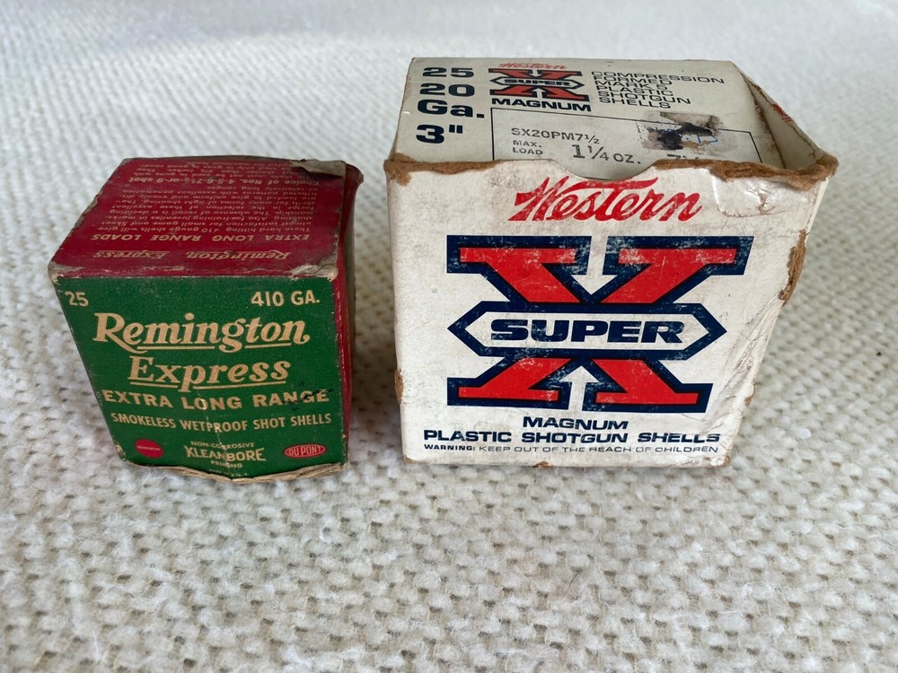 Remington and Weston Shotgun Shell Boxes