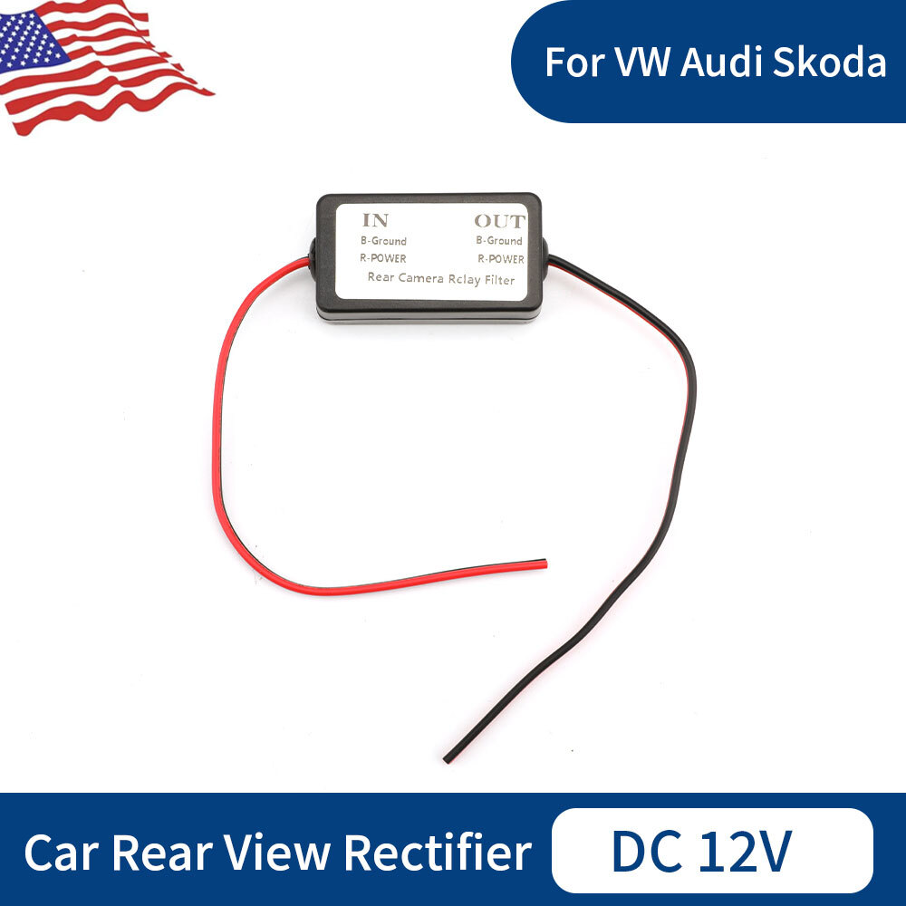 Car Reverse Backup Camera Relay 12v Capacitor Filter Rectifier Box for Rear View