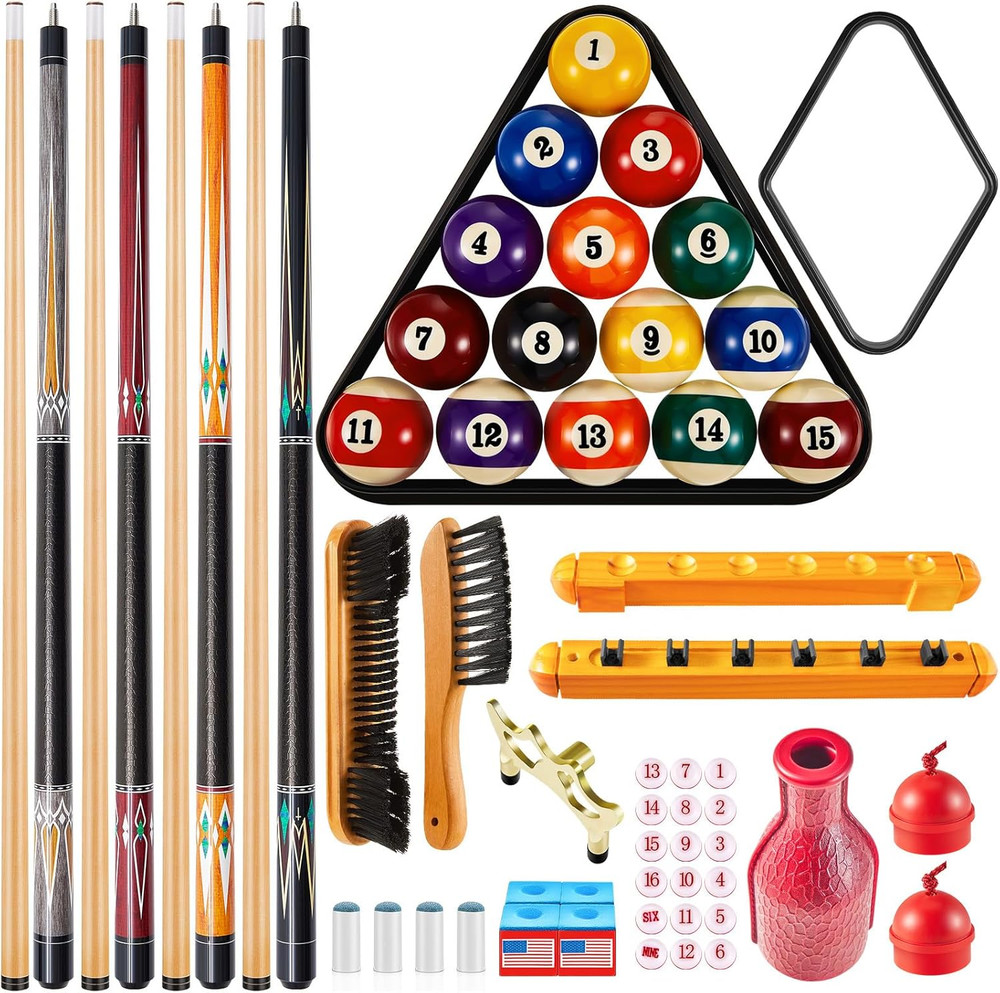 Pool Table Accessories Billiards Accessories Billiard Pool Balls with Triangle a