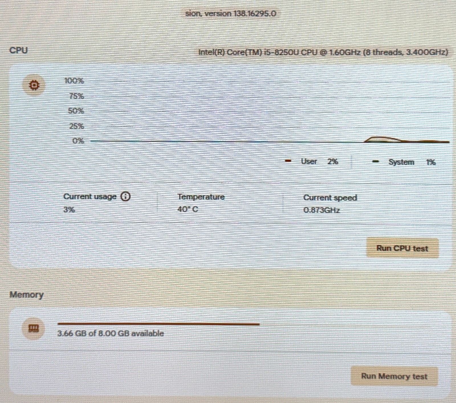 Acer Chromebox CXI3 1.6GHz Core i5-8250U 8GB RAM 64GB SSD ChromeOS Desktop
