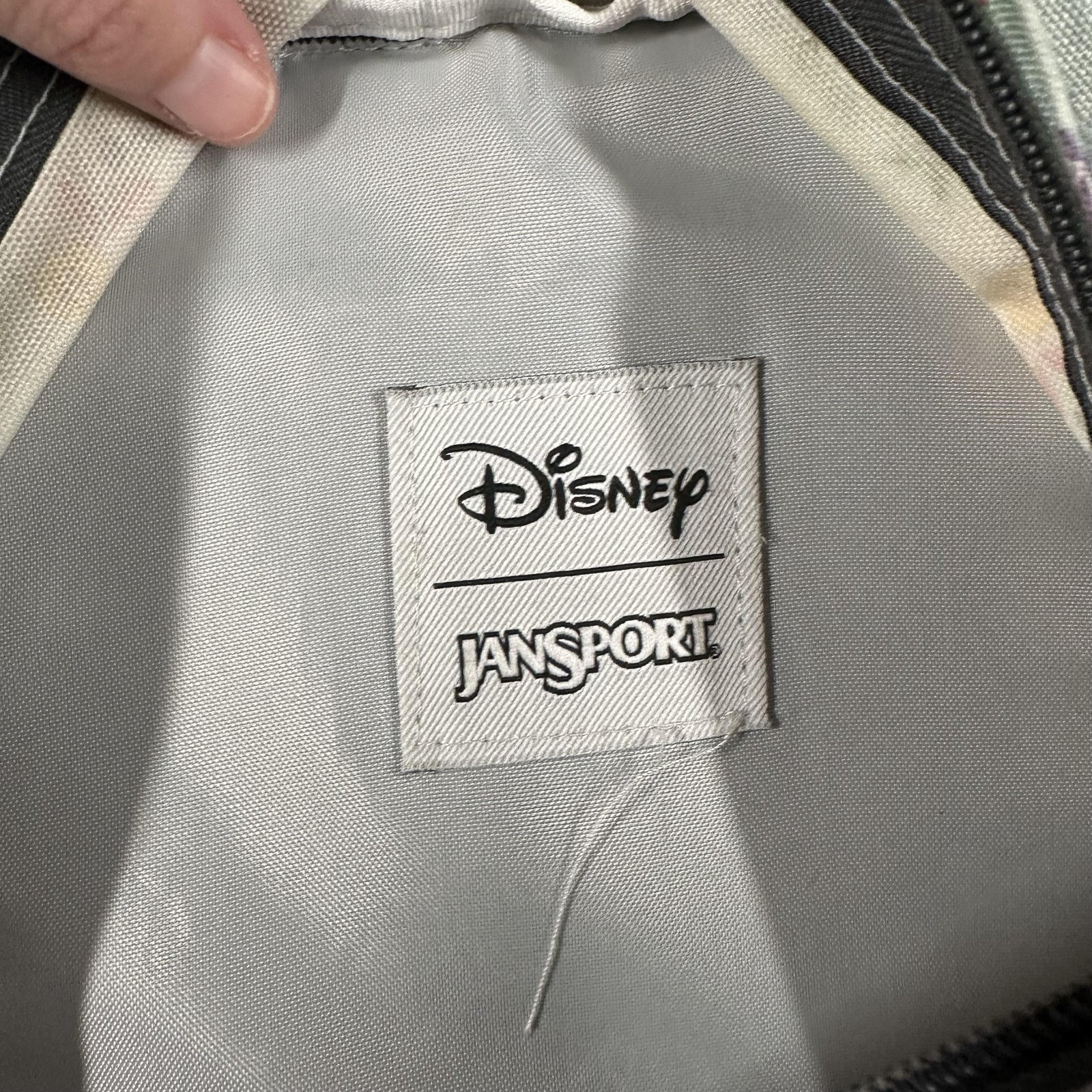 JanSport Disney Superbreak Backpack 18in Mickey Minnie Floral Print Multicolor