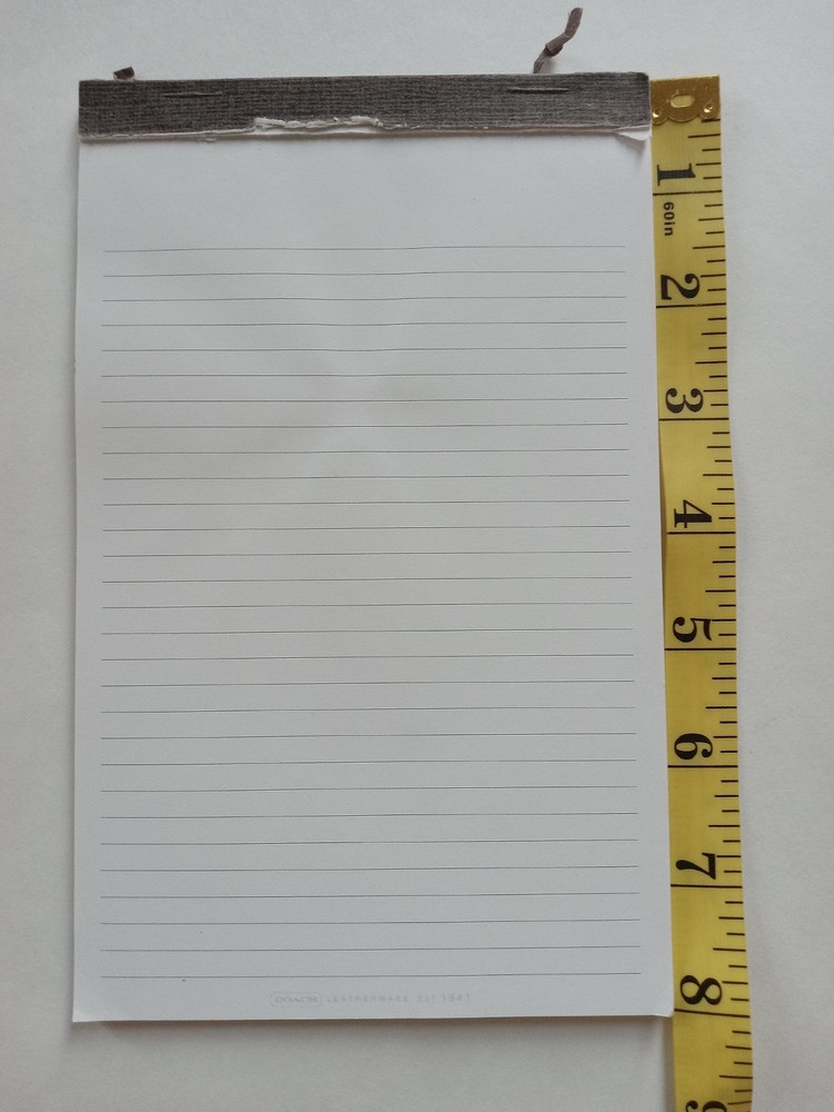 COACH Paper Pad USED