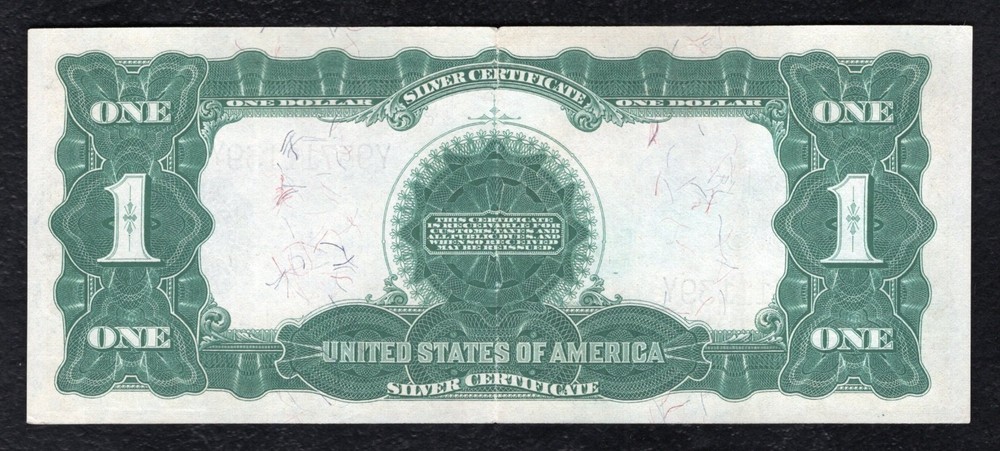 FR. 233 1899 $1 ONE DOLLAR “BLACK EAGLE” SILVER CERTIFICATE ABOUT UNCIRCULATED