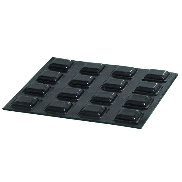 20 Small Black Square Locator Bumps, Bump Dots