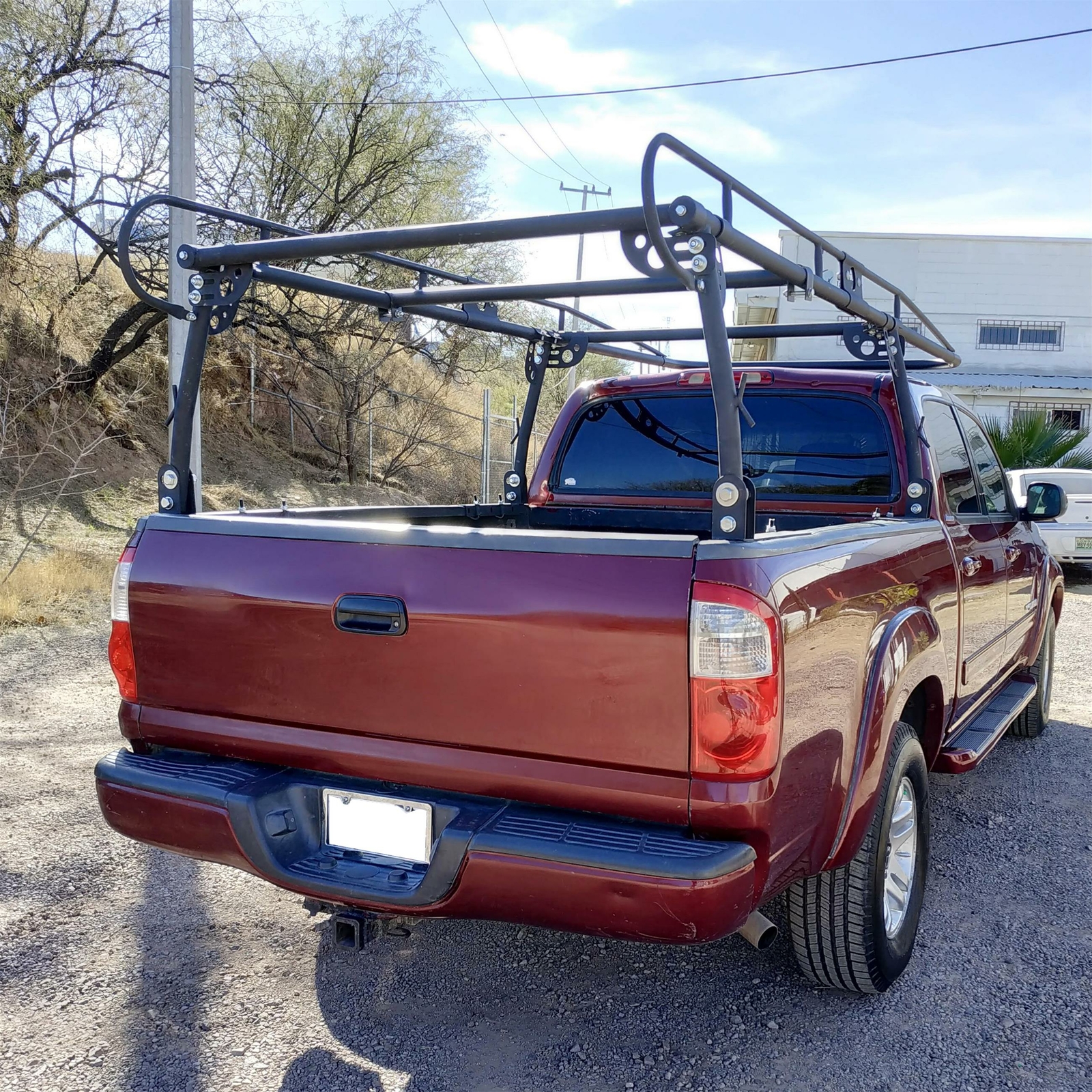 Adjustable Full Size Bed Truck Trunk Ladder Rack Pick Up Lumber Kayak Utility