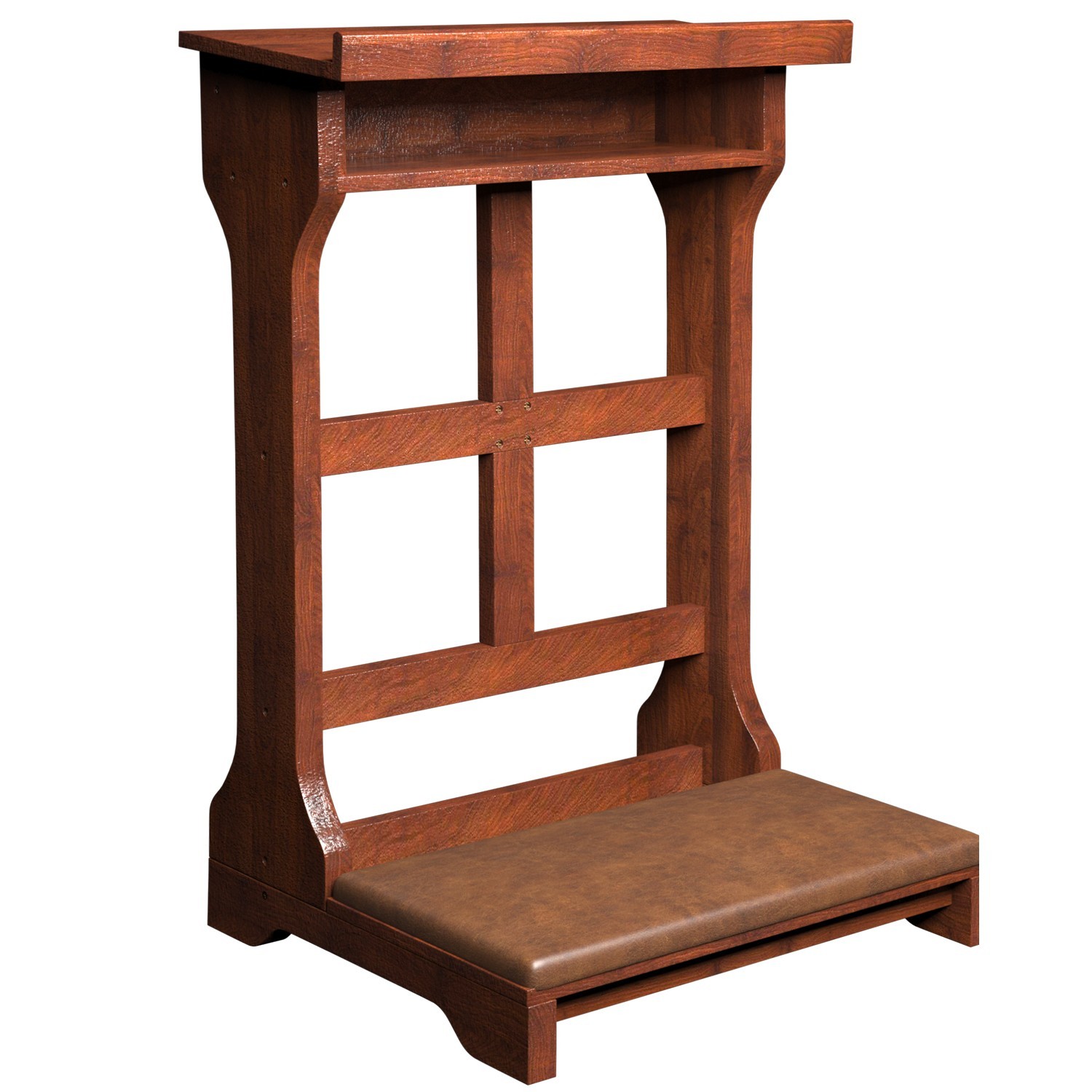 JFHID Wood Prayer Bench Kneeler Prayer Table at Home Church Kneeling Stand Stool