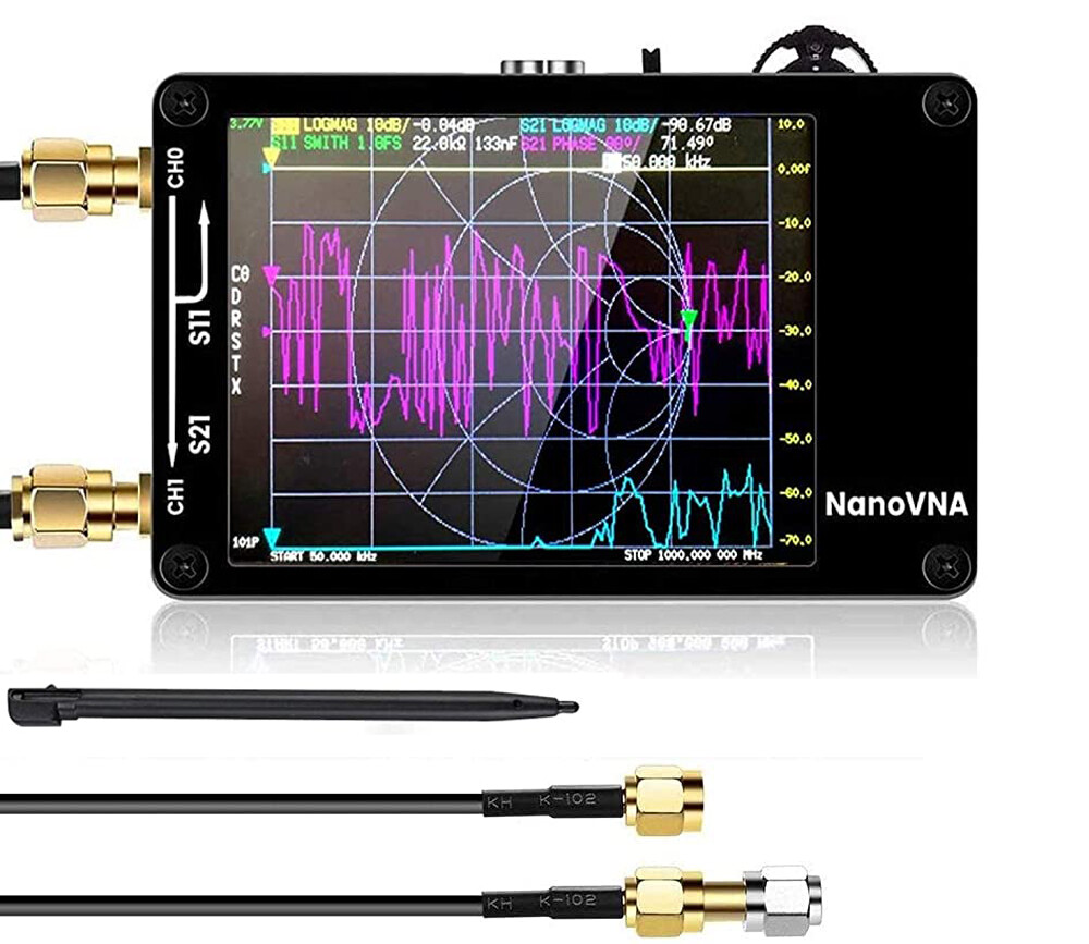 [Upgraded] NanoVN Vector Network Analyzer V3.6 HF VHF UHF Antenna Analyzer SWR