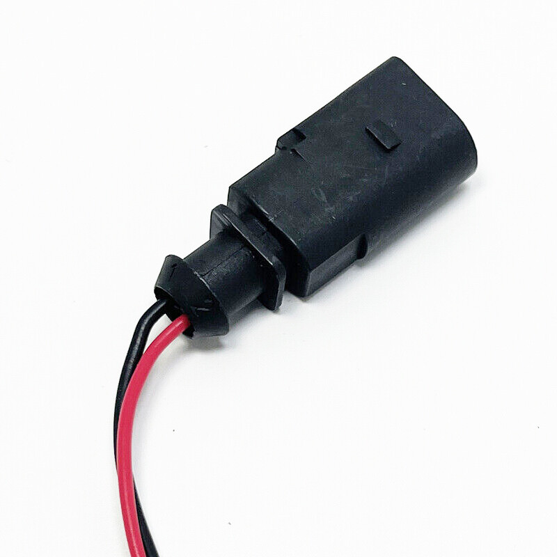 2 Pins Plug Flat Socket Connector for VW Audi 1J0973802