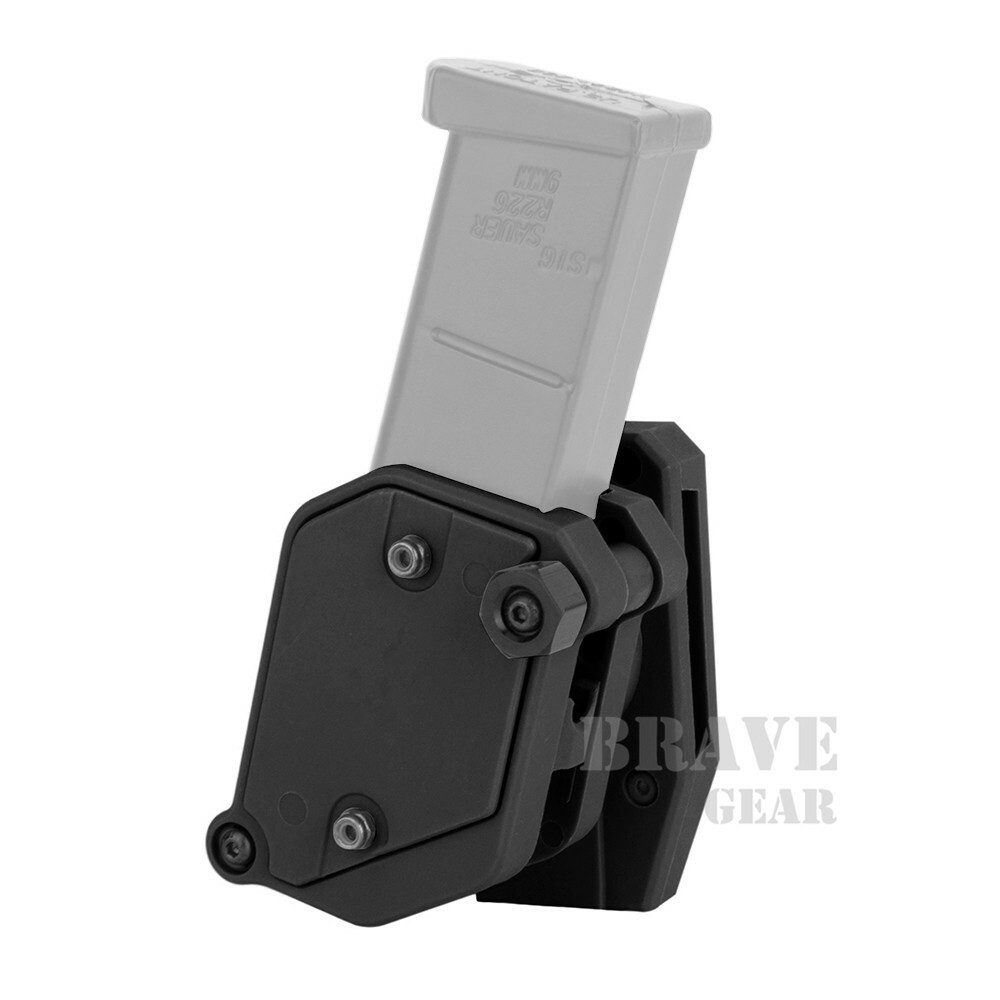 IPSC USPSA 4 Pcs Multi-Angle Speed Pistol Magazine Mag Pouches + Shooting Belt