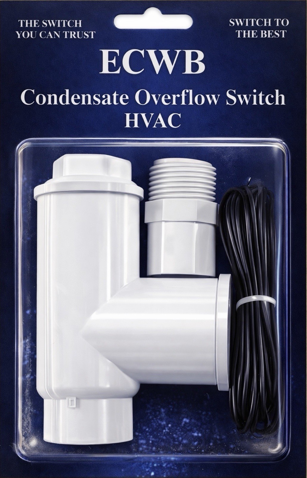 SS1 AC Float Switch HVAC Condensate Overflow Safety Shutoff Sensor (12 pack)