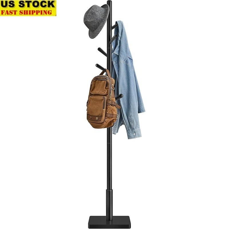 Adjustable Freestanding Coat Rack Modern Tree Organizer Entryway Storage New