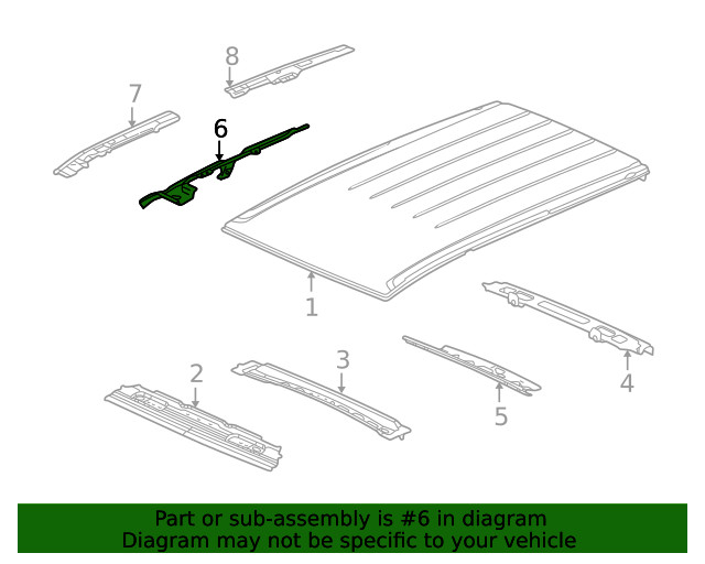 Genuine GM Front Side Rail 22719124