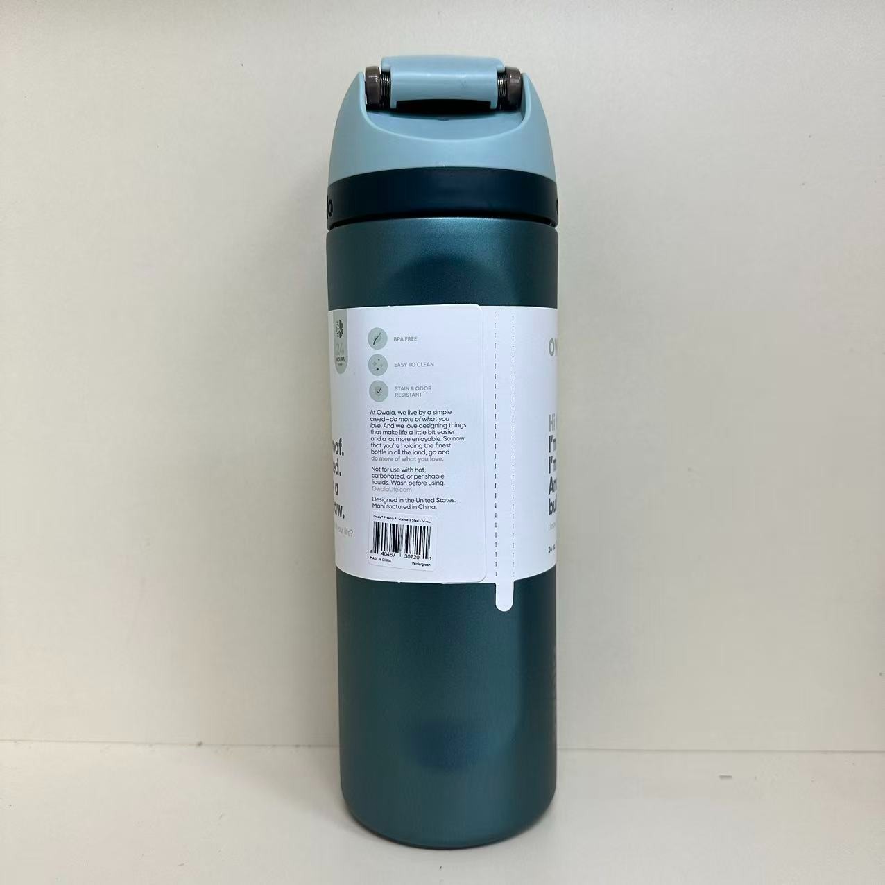 Special Edition Owala 24oz Stainless Steel FreeSip Water Bottle - Wintergreen