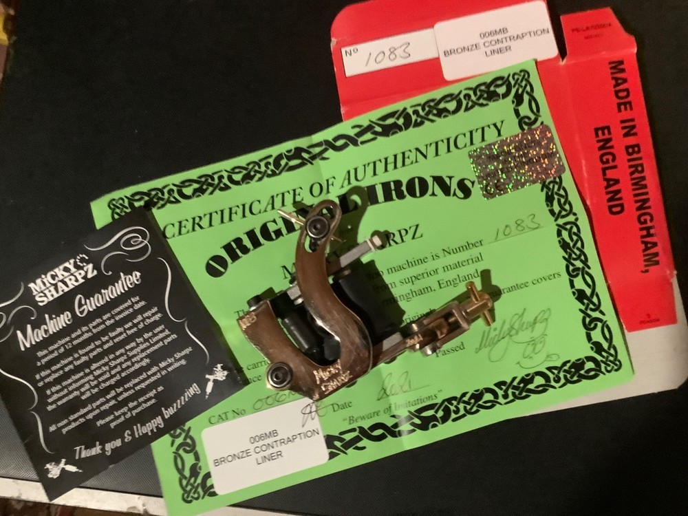 2021 Micky Sharpz Contraption Bronze Liner Tattoo machine