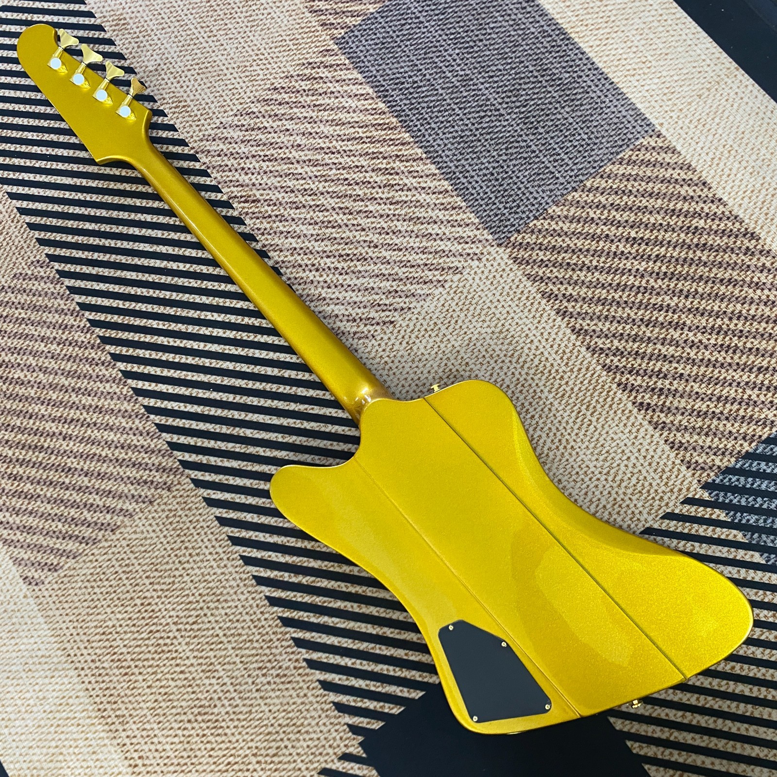 Bass Guitar Gold Mahogany Body 4String New Product