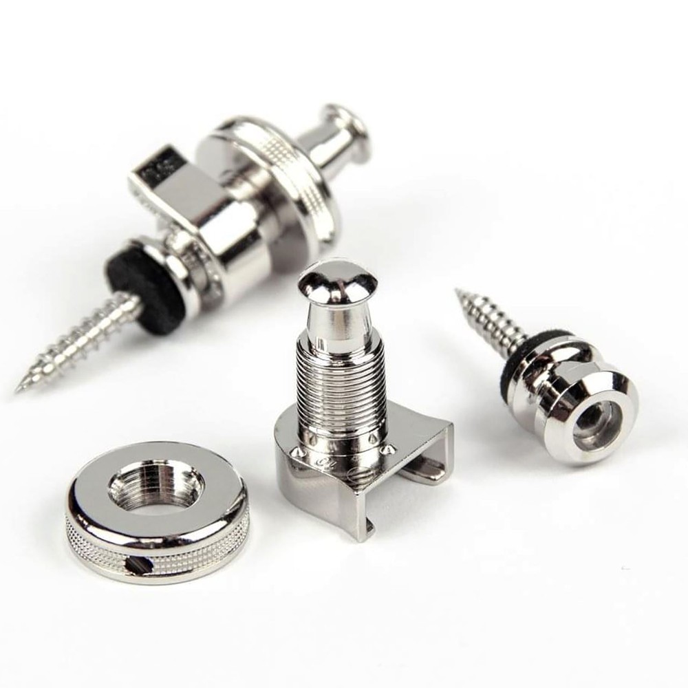 Schaller S-Locks Guitar Strap Lock System, Nickel